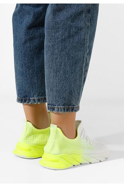 B T Shoes Women's Oviedo neon green sneakers