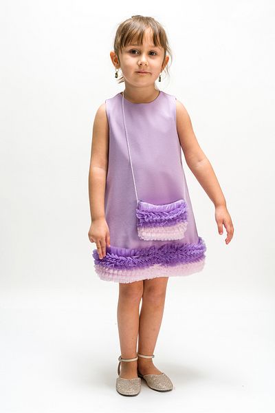 Wecan Straight Dress with Colorful Ruffles Skirt