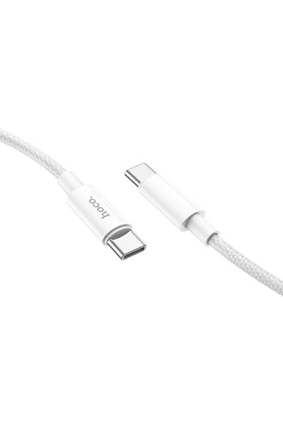 Hoco Cablu date X68 True Color USB Type-C to USB Type-C, 3 A, 1 m, Argintiu