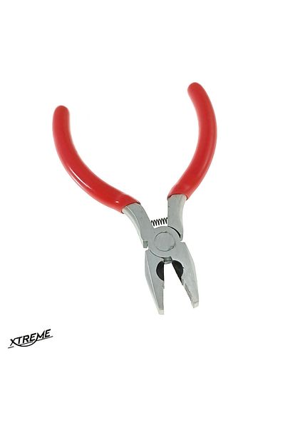 XTREME Precision pliers, spring-loaded, Xtreme 00546, 130mm, serrated gripping surface, red