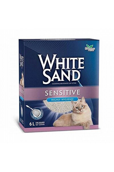 Genel Markalar White Sand Sand Sensitive Plus Cat Litter Yapışmayan Kedi Kumu...