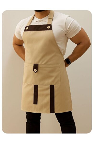 AHSEN EXPORT مريلة خدمة بجيوب معلقة من الجانبين