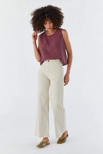 Shopping Shop Wide Leg Pantolon BEJ