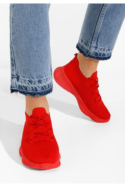 B T Shoes Marotti women's red sports shoes