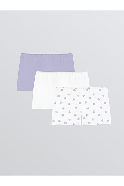 LC Waikiki New Season Printed Girls Boxer 3-Piece - S5Lp08Z4
