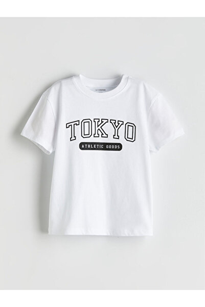 LC Waikiki طاقم الرقبة المطبوعة الصبي تي شيرت