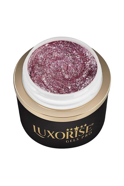 LUXORISE Gel Design 3D LUXORISE - Strălucire Regală, Oțel Roz 5ml