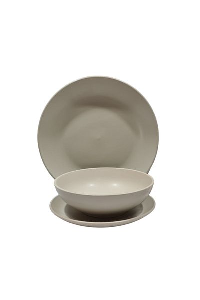 OEM 18-piece dinner service set, Beige