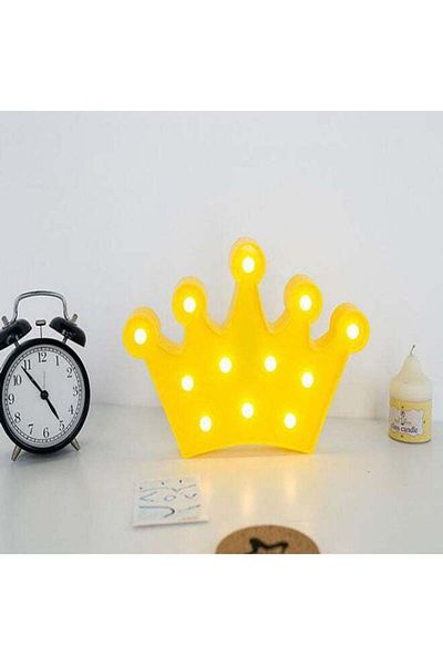 Raffine 12-Piece LED Crown Shaped Night Light White