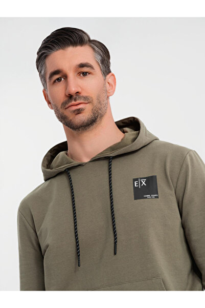 OMBRE Herren Sweatshirt Set Hoodie + Jogginghose - Oliv V4 Z107 L