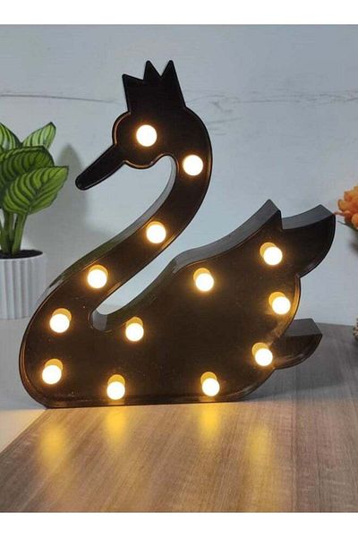 Raffine Battery Operated Swan Shape LED Night Light
