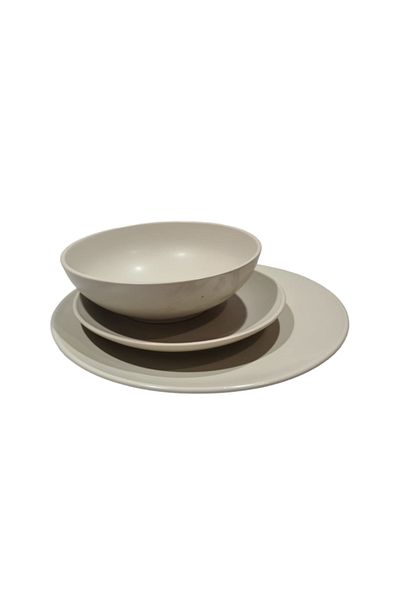 OEM 18-piece dinner service set, Beige