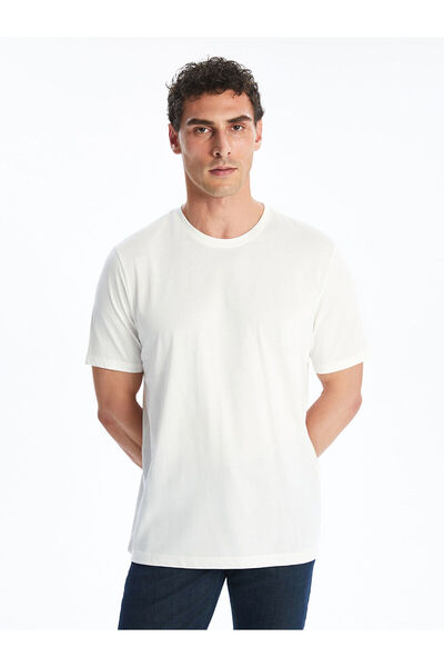 LC Waikiki New Season Crew Neck Combed Cotton Men's T-Shirt