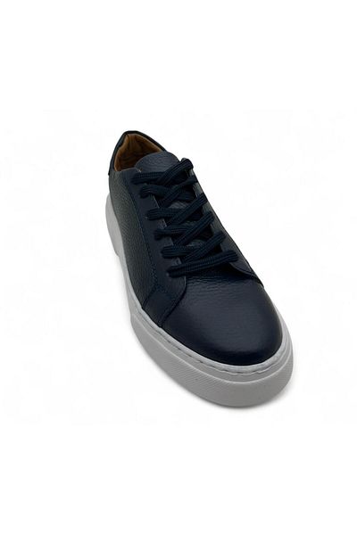 DOSA SHOES Y-120 Men's Leather Shoes-Navy Blue