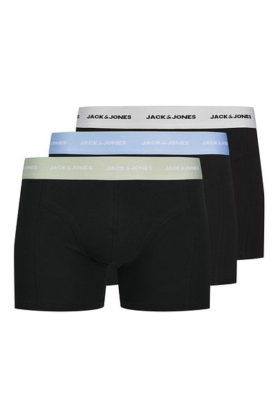 Jack & Jones Pachet de 3 boxeri din bambus J&J Tom pentru bărbați, cu logo colorat