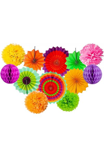 Koogel Birthday Set, Multicolor, Paper/latex, 27 Pieces