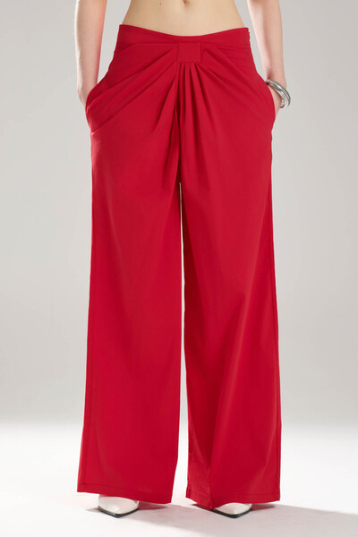 tw3 Women's Fold Detailed Design Wide Leg Trousers