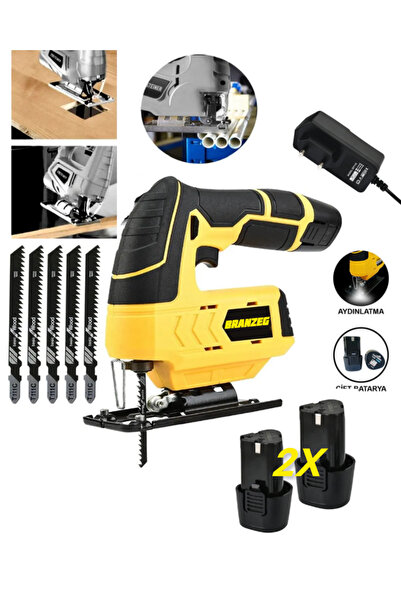 BRANZEG Şarjlı Dekupaj Metal Şanzuman Çift Batarya Dekubaj