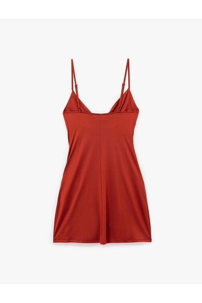 Koton Mini rochie Degaje cu bretele guler