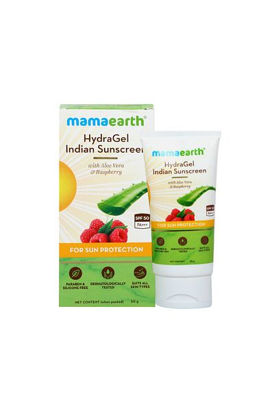 Mamaearth Hydra Gel Indian Sunscreen SPF50 2 x 50 g
