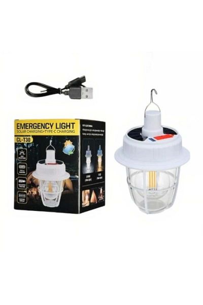 Blusmart Solar LED Lamp 17 x 12 cm Portable with 5 Light Levels, USB Charging