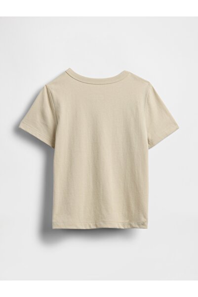 GAP Erkek Bebek Bej Mix & Match Grafik T-Shirt