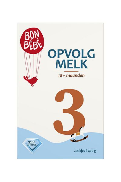 Bon Bebe Lapte praf Bon Bebe no 3, cu ProVita+, 800 g, 10+ luni