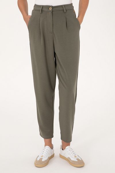 U.S. Polo Assn. Women's Dark Khaki Knitted Trousers 50300650-Vr111