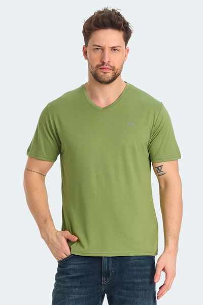Slazenger KRAKKER Σετ 2 ανδρικά μπλουζάκια Σκούρο Γκρι - Ανοιχτό Πράσινο
