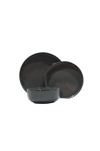 OEM 12-piece dinner service set, Matt Grey