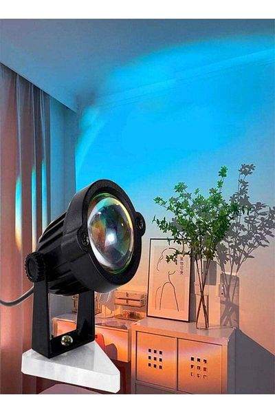 Raffine Sunset Mood Atmosphere Projection Lamp LED Night Light for Aesthetic Room Decoration Ambient Lightin