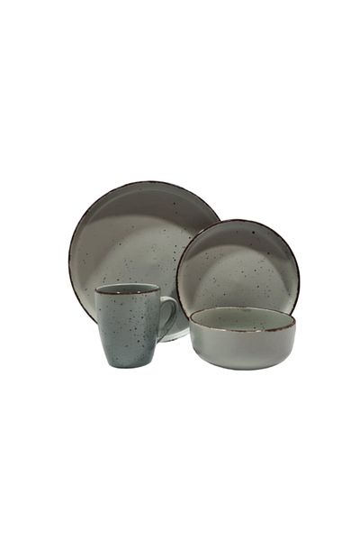 OEM 16-piece dinner service set, Grey
