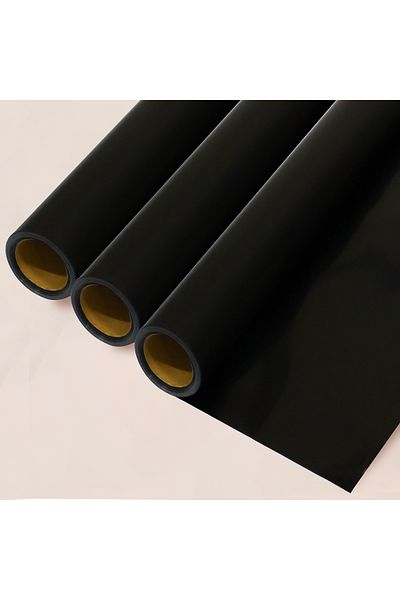 weloveis Black Color Roll Flower Bouquet Paper-25 Meters