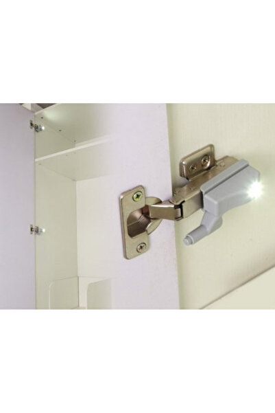 Blusmart Set 2 x Lampa cu Bec LED pentru Balamale Mobila 12 V, Baterii Inclus...