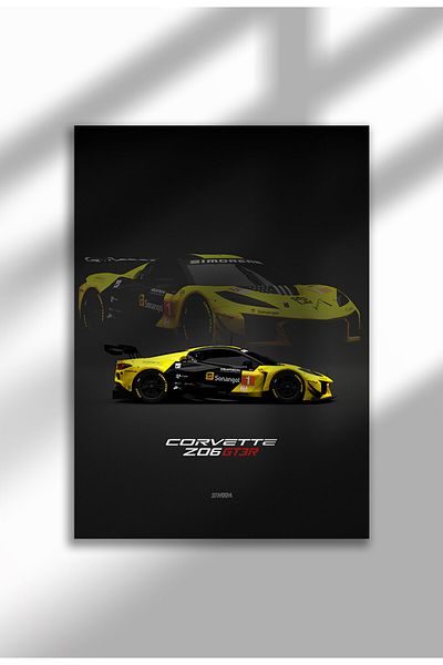 21mxm GT & DTM Racing Poster, Modern Race Cars on Canvas, Frameless Motorsport Wall Art, Track Legends