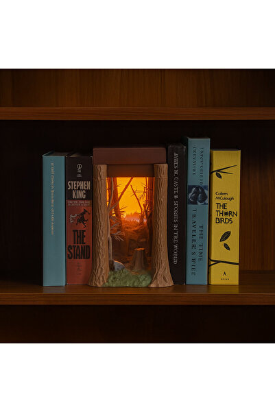 Fibrika Store Aydınlatmalı Diorama Kitaplık Dekoru