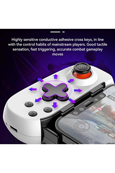 SKYDDAR INNOVATION Multiplatform Wireless Controller D6 DP, iOS/Android/PC/PS4/Switch, sticker set, Black