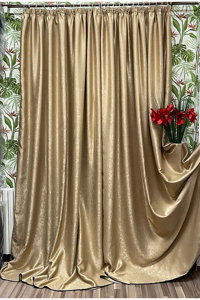 Liz Line Set of two blackout curtains, with drapery, various sizes and colors, from the "Monocrom" range by Liz Line