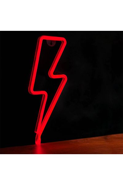 Forever Decorative LED Neon lamp, 34 x 14 cm, Lightning model, Forever Light Thunder 94939