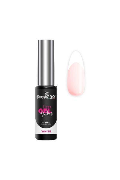 SensoPRO Milano Creion de unghii UV clasic cu gel - Alb 8ml