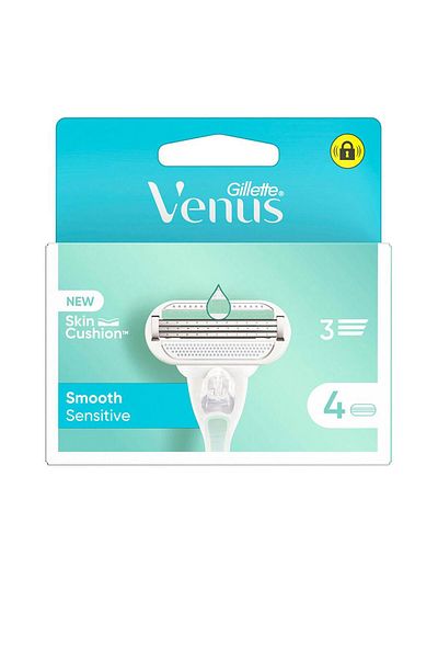 Gillette Set Rezerve lame de ras Gillette VENUS SMOOTH SENSITIVE 4 buc