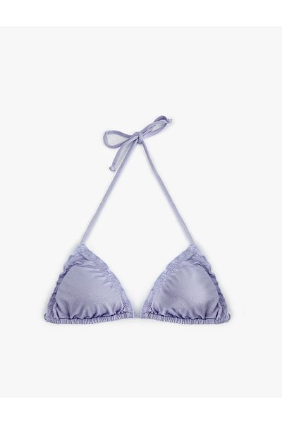 Koton Shiny Ruffle Bikini Top