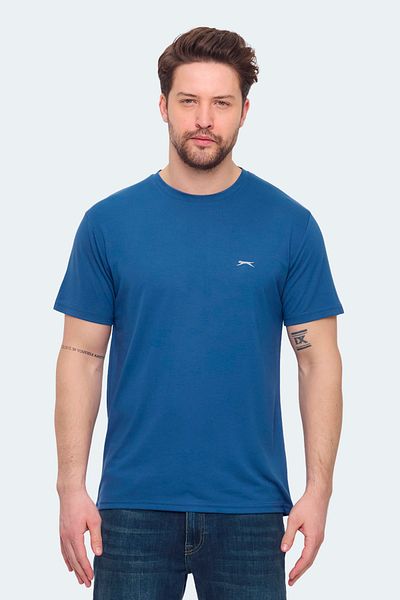 Slazenger KRATER Σετ 3 ανδρικά μπλουζάκια Σκούρο Γκρι - Ανοιχτό Πράσινο - Ινδικό