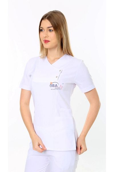 İBA MEDİKAL Costum medical alb modern