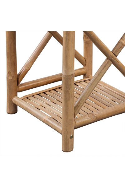 vidaxl 5-Tier Square Bamboo Shelf