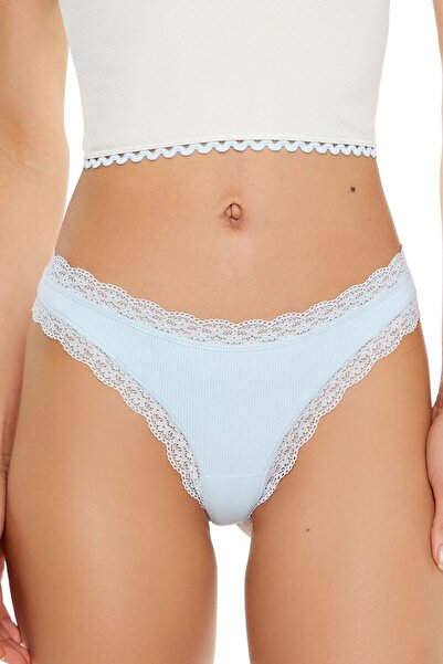 Forever 21 Dikişsiz Dantel Kenarlı Tanga Külot