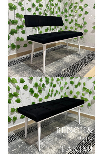 ÖZCAN METAL Beyaz Metal Ayaklı Sırtlı & Sırtsız Mutfak Salon Antre Yatak Odas...