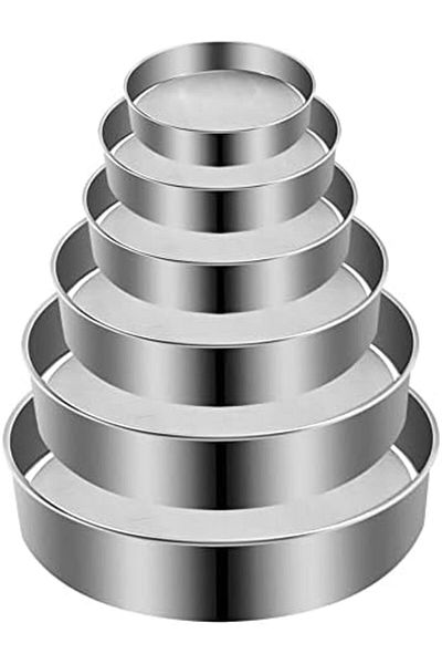 MARKQ Flour Sieve, Set Of 6 Stainless Steel Fine Mesh Sifter For Baking Cooking Icing Sugar Strainer