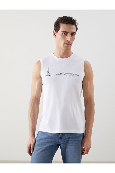 LC Waikiki Crew Neck Printed Men's Sleeveless T-Shirt