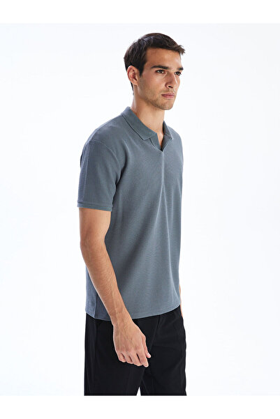 LC Waikiki Nevavm with a Difference Polo Collar Short Sleeve Men's T-Shirt